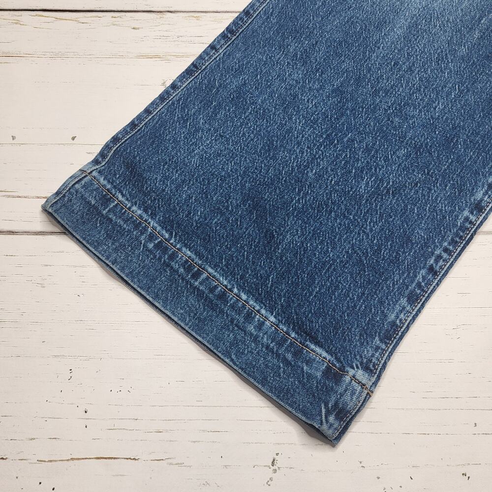 J. Crew Wide Leg Cropped Utility Jeans Stretch High Rise Medium Wash Trouser 28 - Picture 8 of 11